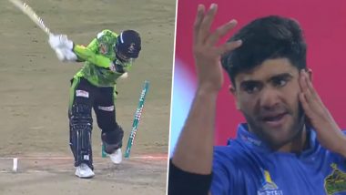 Aftab Ibrahim's Unique Celebration After Taking Fakhar Zaman’s Wicket in Multan Sultans vs Lahore Qalandars PSL 2024 Match Goes Viral! (Watch Video)